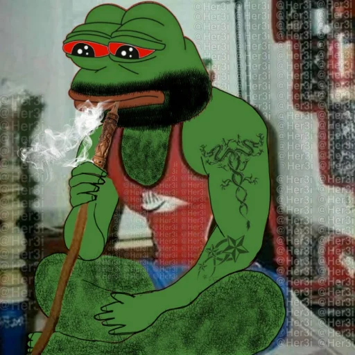 🐸 Стикер «Pepe ? -» для Telegram