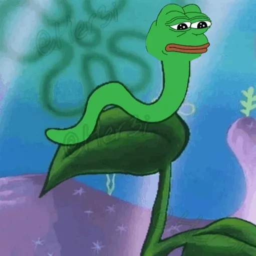 🐸 Стикер «Pepe ? -» для Telegram