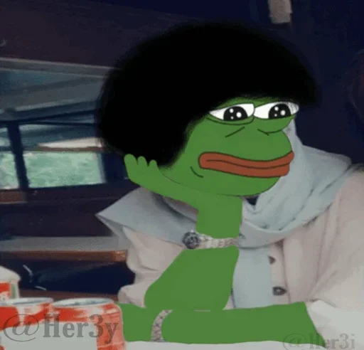 🐸 Стикер «Pepe ? -» для Telegram
