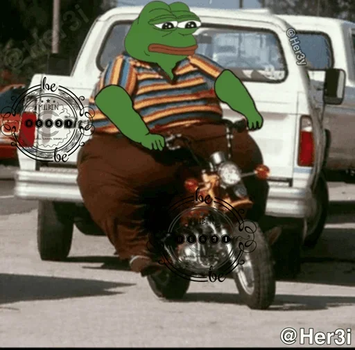 🐸 Стикер «Pepe ? -» для Telegram
