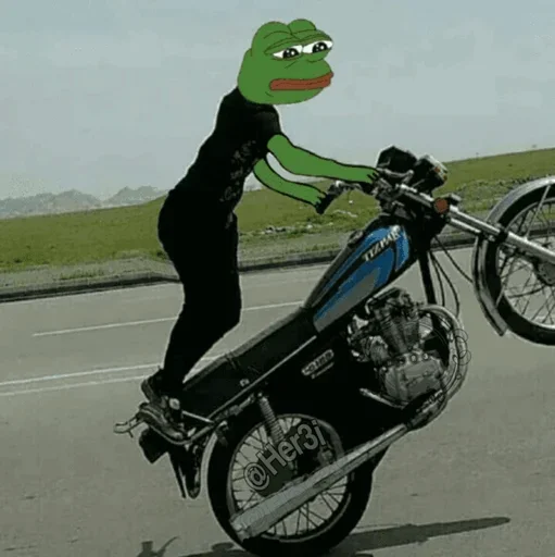 🐸 Стикер «Pepe ? -» для Telegram
