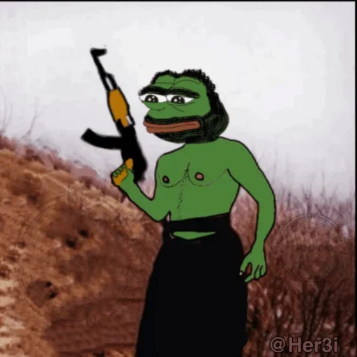 🐸 Стикер «Pepe ? -» для Telegram