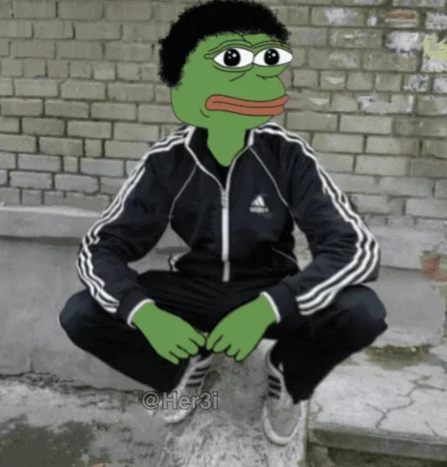 🐸 Стикер «Pepe ? -» для Telegram