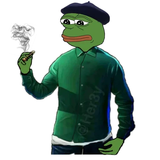 🐸 Стикер «Pepe ? -» для Telegram