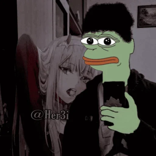 🐸 Стикер «Pepe ? -» для Telegram