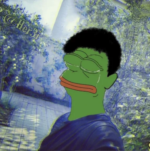 🐸 Стикер «Pepe ? -» для Telegram
