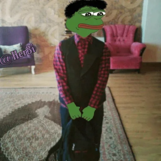 🐸 Стикер «Pepe ? -» для Telegram