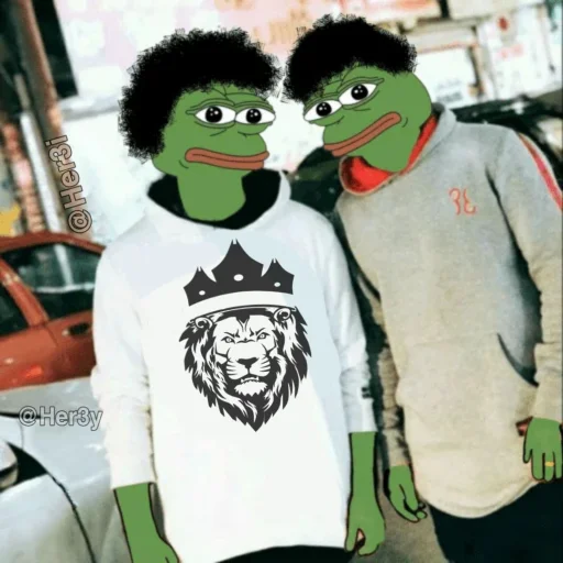 🐸 Стикер «Pepe ? -» для Telegram