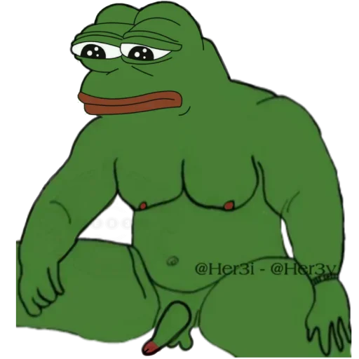 🐸 Стикер «Pepe ? -» для Telegram
