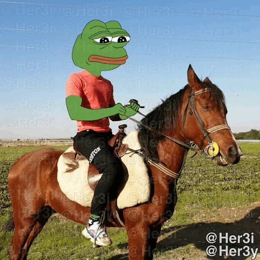 🐸 Стикер «Pepe ? -» для Telegram