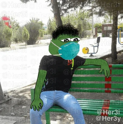 🐸 Стикер «Pepe ? -» для Telegram