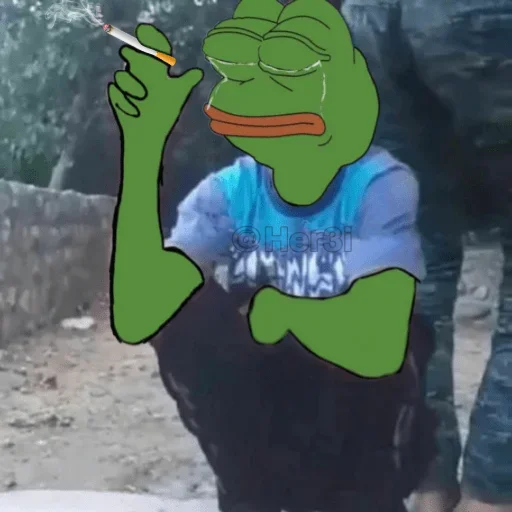 🐸 Стикер «Pepe ? -» для Telegram