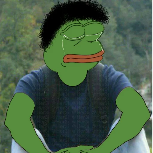 🐸 Стикер «Pepe ? -» для Telegram