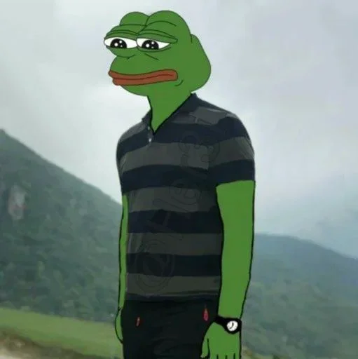 🐸 Стикер «Pepe ? -» для Telegram