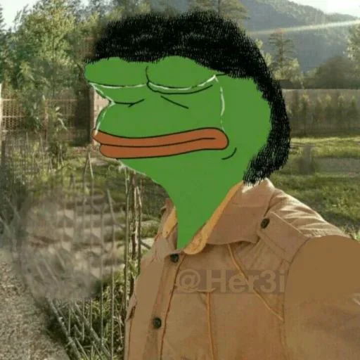 🐸 Стикер «Pepe ? -» для Telegram