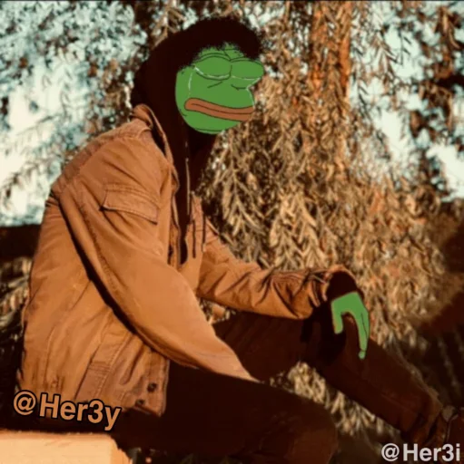 🐸 Стикер «Pepe ? -» для Telegram