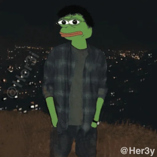 🐸 Стикер «Pepe ? -» для Telegram