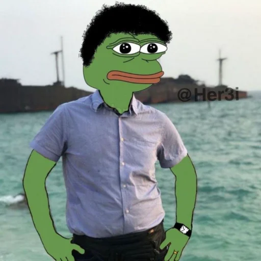 🐸 Стикер «Pepe ? -» для Telegram