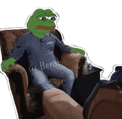 🐸 Стикер «Pepe ? -» для Telegram