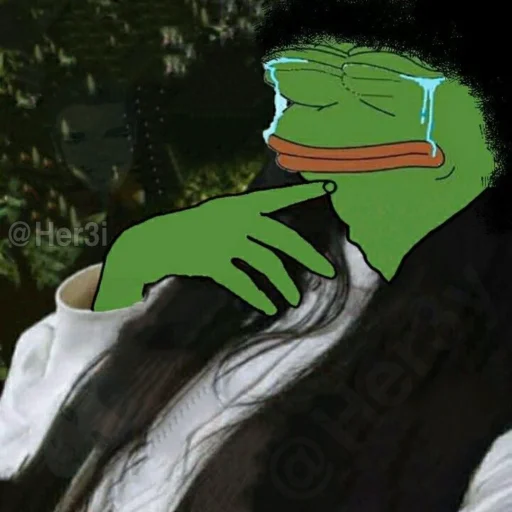 🐸 Стикер «Pepe ? -» для Telegram