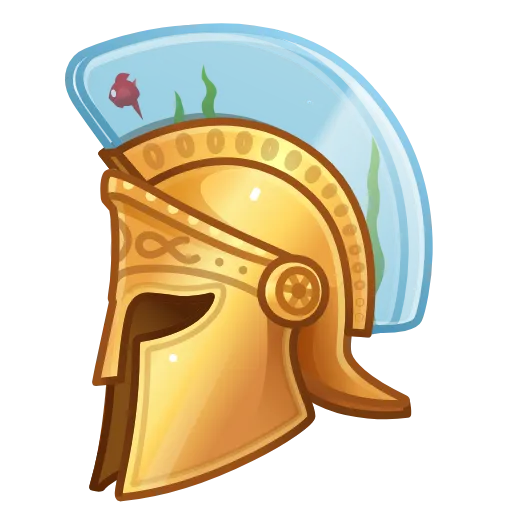 💎 Стикер «Heroic Helmet» для Telegram