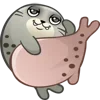 Стикер 33 🦭 Sealcalf - смайлы с тюленем