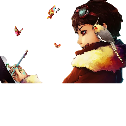 😋 Стикер «(Э.Н.Д)ツ Аки (No 2)» для Telegram