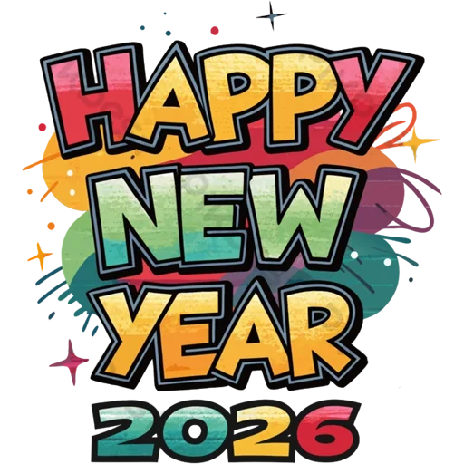👋 Стикер «Hello 2026» для Telegram