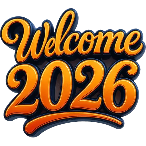 👋 Стикер «Hello 2026» для Telegram