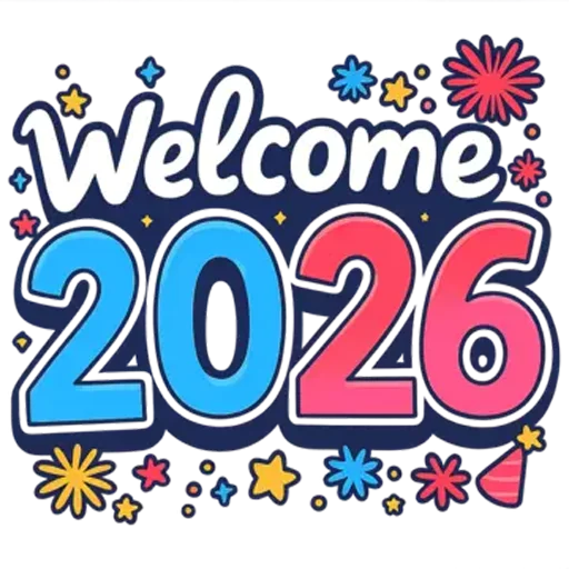 👋 Стикер «Hello 2026» для Telegram