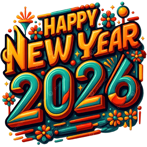 👋 Стикер «Hello 2026» для Telegram