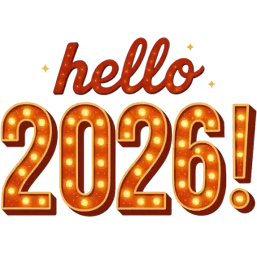 👋 Стикер «Hello 2026» для Telegram