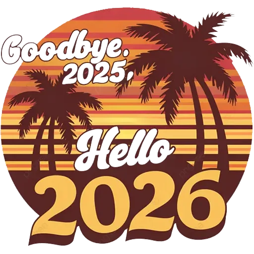 👋 Стикер «Hello 2026» для Telegram