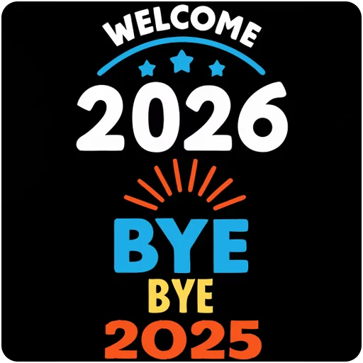 👋 Стикер «Hello 2026» для Telegram