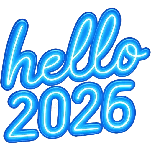 👋 Стикер «Hello 2026» для Telegram