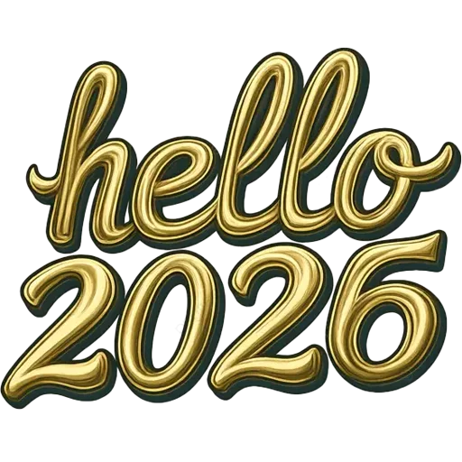 👋 Стикер «Hello 2026» для Telegram