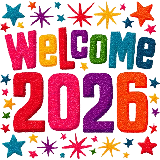 👋 Стикер «Hello 2026» для Telegram