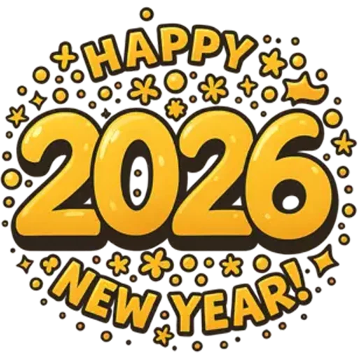 🆕 Стикер «Hello 2026» для Telegram
