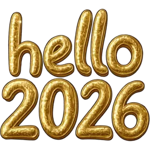 👋 Стикер «Hello 2026» для Telegram