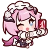 Стикер 39 😘 Набор эмоджи по игре «Honkai Impact 3rd»