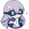 Стикер 18 😘 Набор эмоджи по игре «Honkai Impact 3rd»