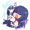 Стикер 15 😘 Набор эмоджи по игре «Honkai Impact 3rd»