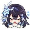 Стикер 15 😏 Набор эмоджи по игре «Honkai Impact 3rd»