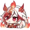 Стикер 35 😏 Набор эмоджи по игре «Honkai Impact 3rd»