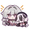 Стикер 59 😏 Набор эмоджи по игре «Honkai Impact 3rd»