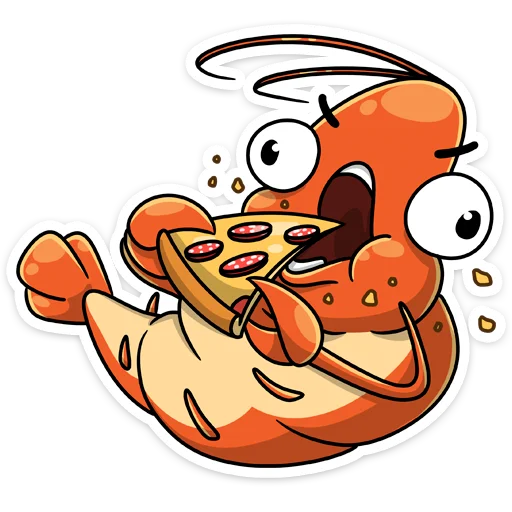 🍕 Стикер «Shrimp» для Telegram