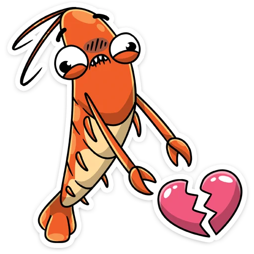 💔 Стикер «Shrimp» для Telegram