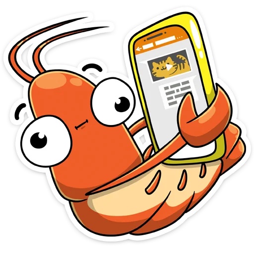📞 Стикер «Shrimp» для Telegram
