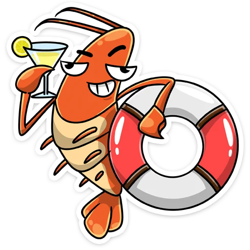 🥂 Стикер «Shrimp» для Telegram