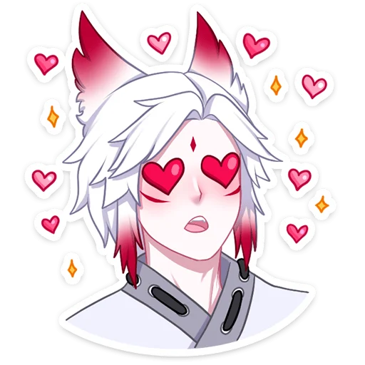 🥰 Стикер «Тёмный Хидэ» для Telegram